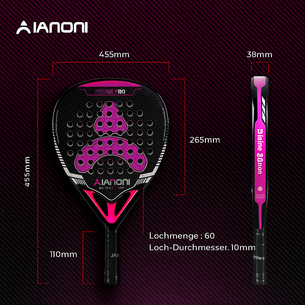 BOMBER PRO – Diamond 3K Carbon Padel-Schläger (38 mm / 360 g)