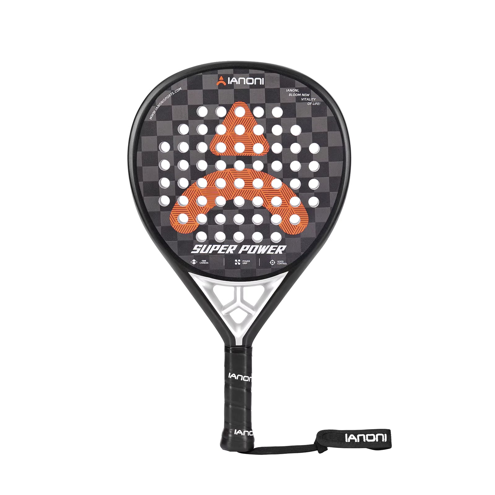 IANONI SUPER POWER Padel Schläger – 3D Carbon Oberfläche
